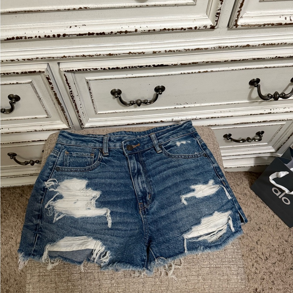 American Eagle Distressed Jean Shorts
